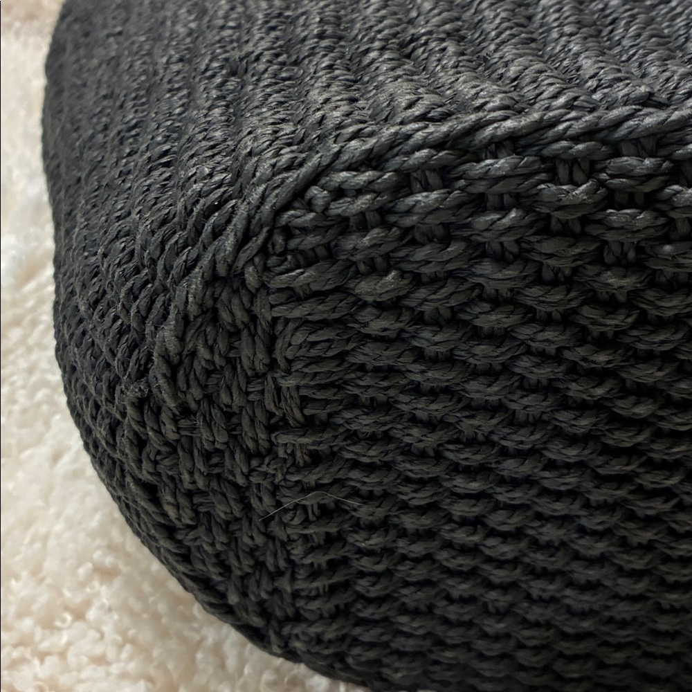 Coach Large Black woven Straw Tote - Picture 6 of 12